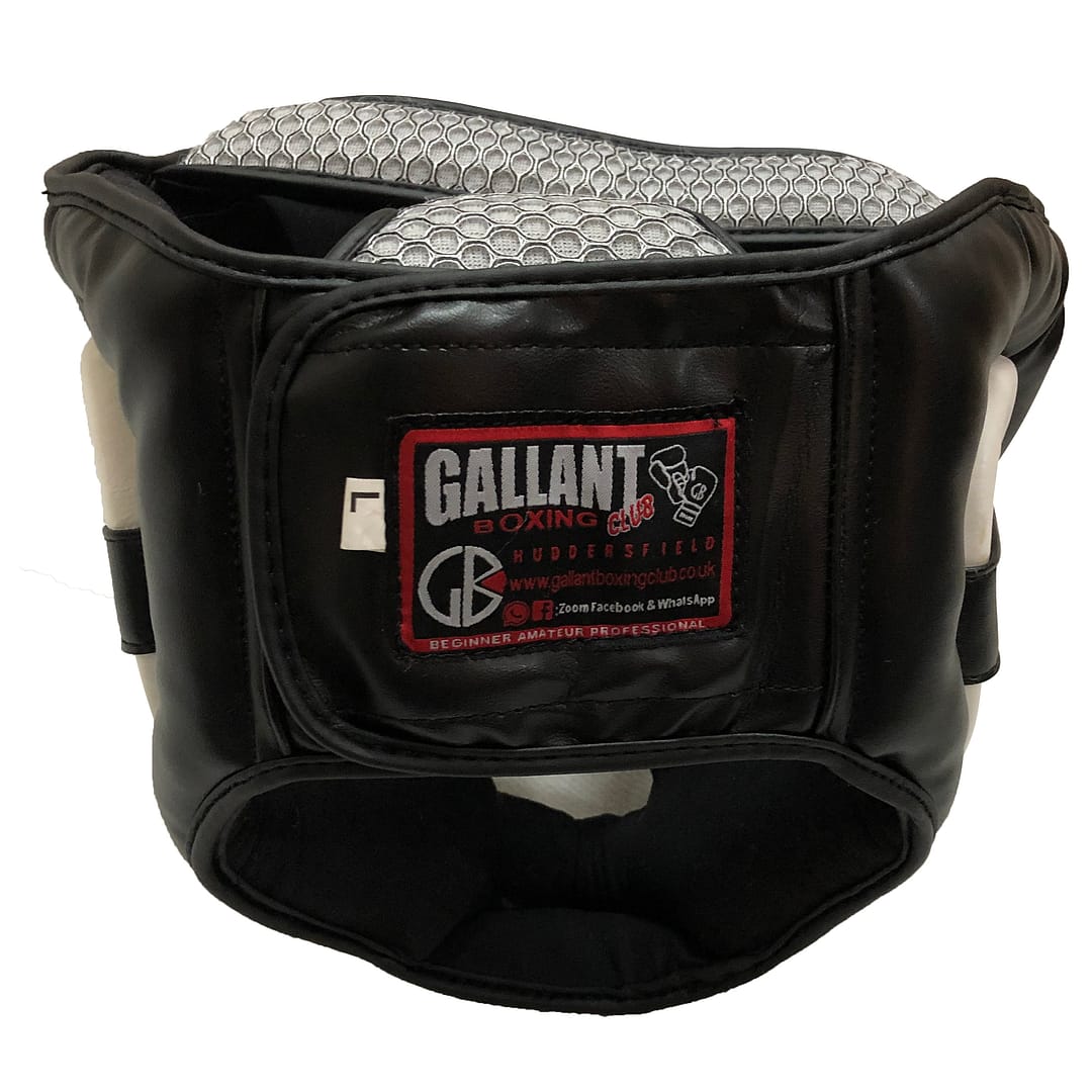 BOXING HEAD GUARD WITH CHEEK PROTECTOR BLACK - Image 2