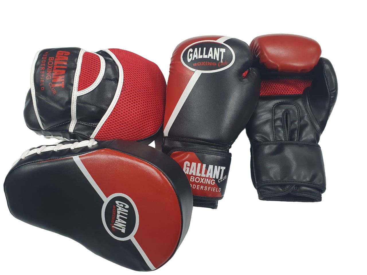 Gallant Boxing Gloves And Pads For Training, Sparring In Black and Red Edition - Image 2