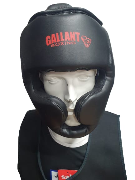 BOXING HEAD GUARD WITH CHEEK PROTECTOR BLACK