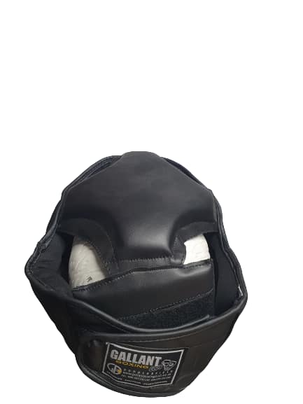 BOXING HEAD GUARD WITH CHEEK PROTECTOR BLACK - Image 4