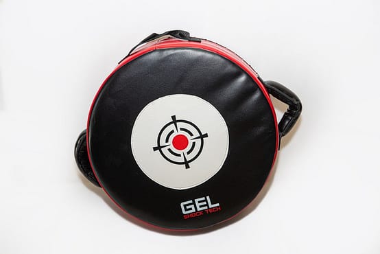 Gallant Boxing Mini Round Punch Shield(HEAVY DUTY) - Red/White/Black - Image 2
